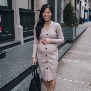 Long sleeve sweater dress